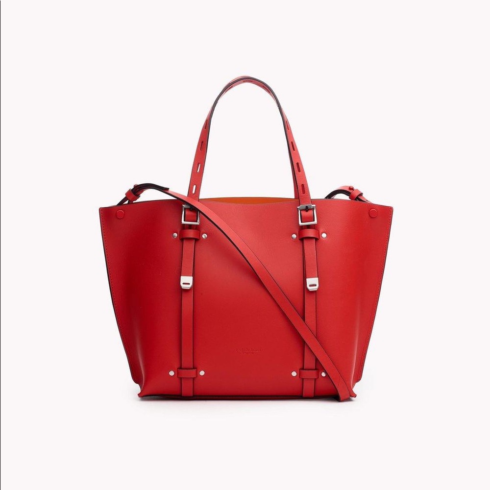 Rag & Bone Small Field Tote Bag in Red, Cr…